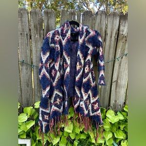 Simply Couture size M oversized soft cozy boho knit sweater cardigan.